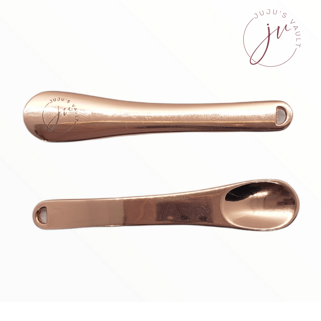 JuJu's Vault Rose Gold Metal Cosmetic Spoon